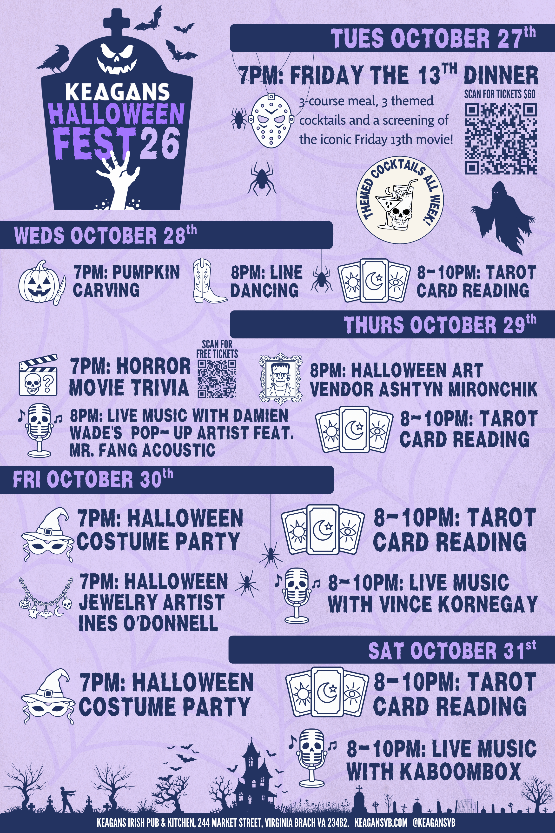 Halloween at Keagans Irish Pub, 244 Market Street, Virginia Beach VA 23462